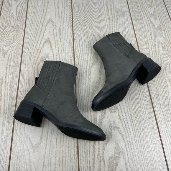 Style & Co Women's Orleyy Zip Dress Booties 6M Dark Grey MC - Picture 3 of 9